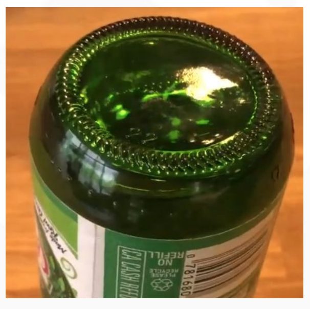 bottom of the bottle